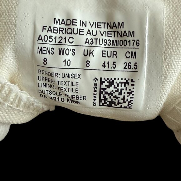 Converse Chuck 70 Color Block in Nice Looking Egret/Tidepool Grey/Yellow M8/W10 - Picture 11 of 11